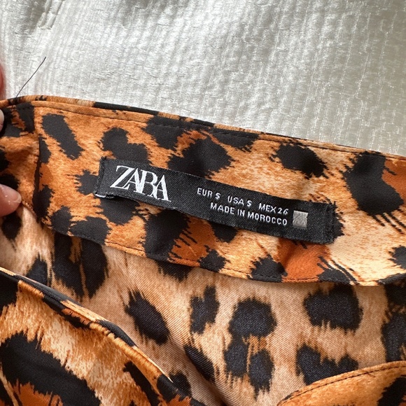 Zara, Animal Print Skirt, Leopard, Small, Like New - Picture 4 of 8